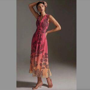 Anthropologie V-Neck Ombre Dress - Verb by Pallavi Singhee